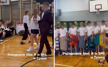 Zakończenie roku jak studniówka. Nagranie uczniów podbija sieć
