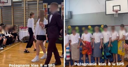 Zakończenie roku jak studniówka. Nagranie uczniów podbija sieć