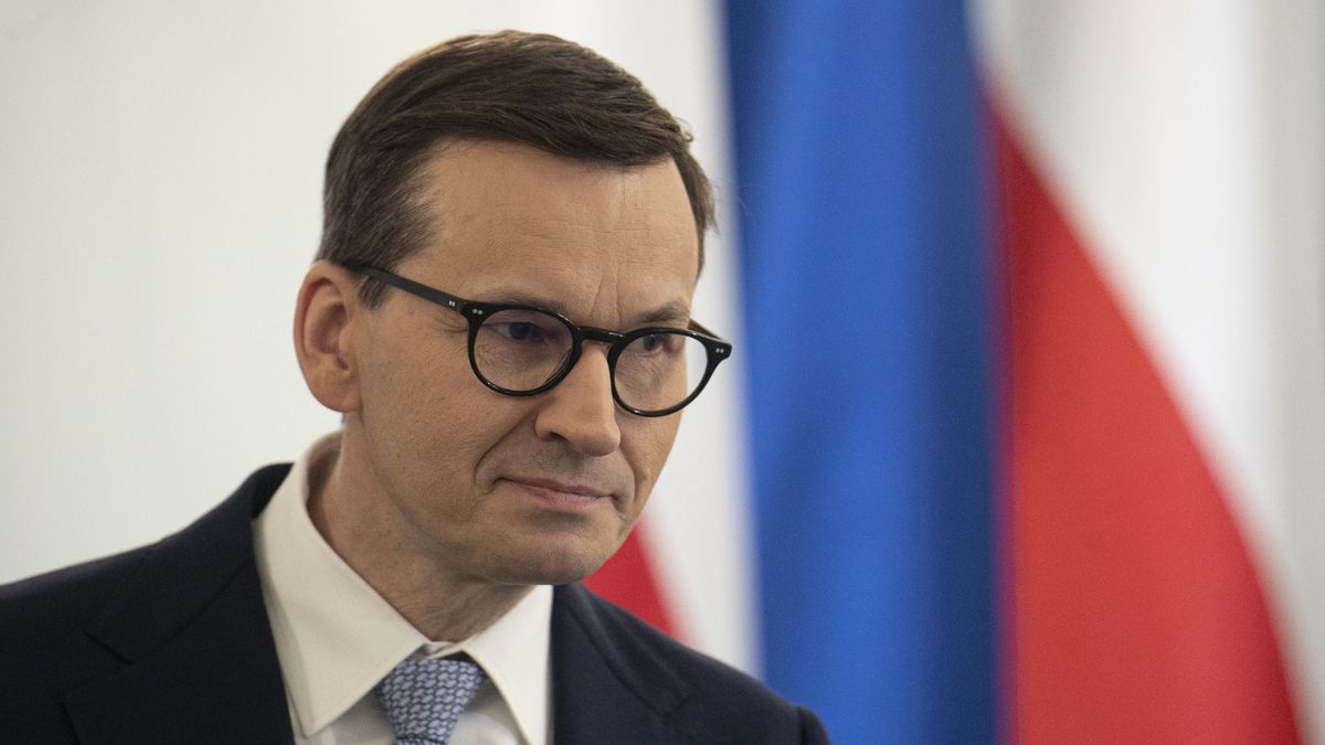 26.04.2022. Palac Prezydencki. Powolanie Magdaleny Rzeczkowskiej na stanowisko ministra finansow. n/z Mateusz Morawiecki
