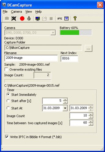 DCamCapture, prawie zamiast Camera Control Pro 2 1