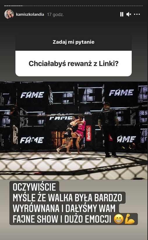 Kamila Wybrańczyk chce wielkiego rewanżu. Co na to FAME MMA?