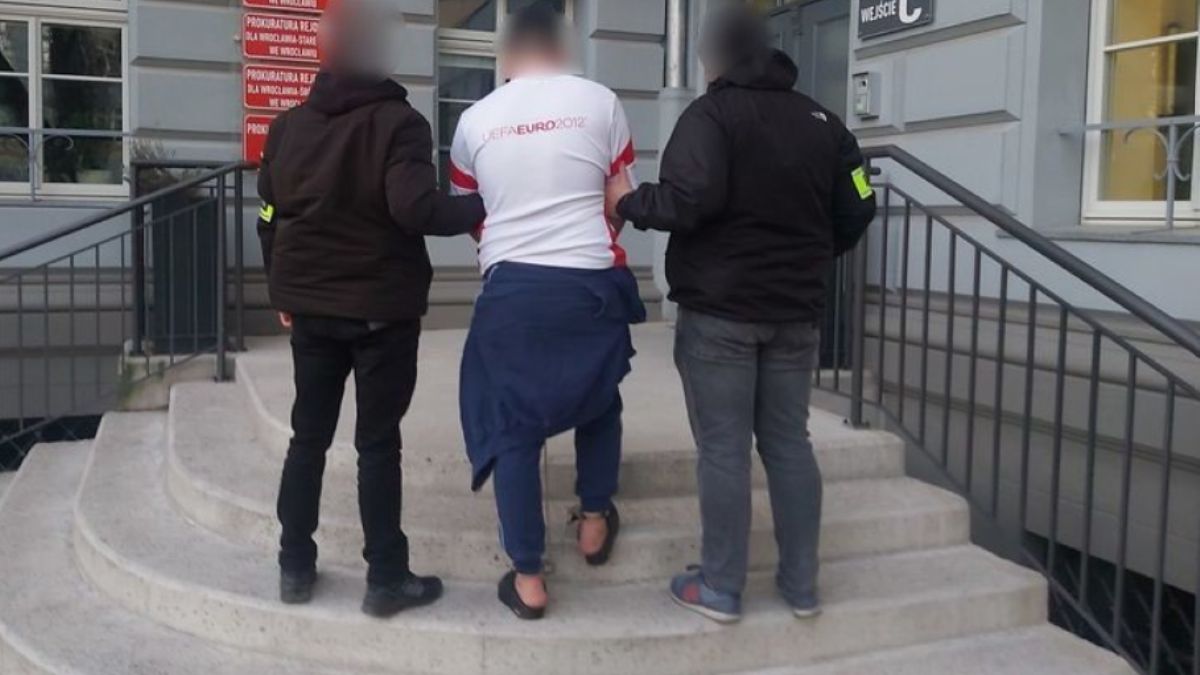 Zatrzymanie jednego z podejrzanych Gruzinów