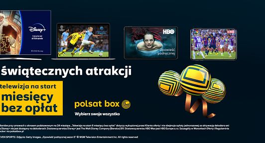 Polsat Box ze świateczną promocją „Telewizja na start 6 miesięcy bez opłat”