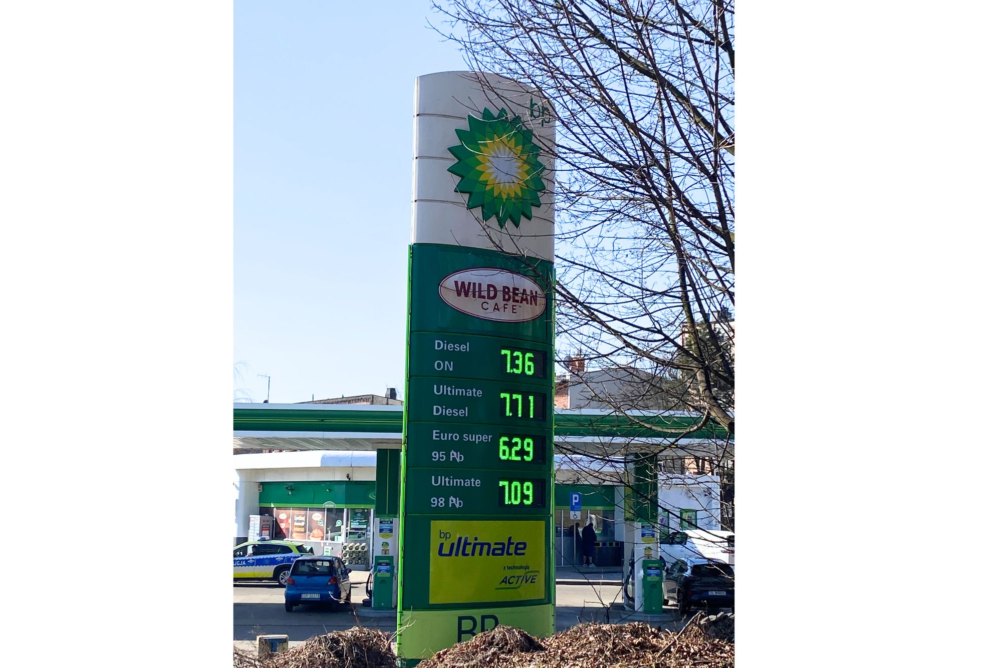 Ceny na stacji paliw BP