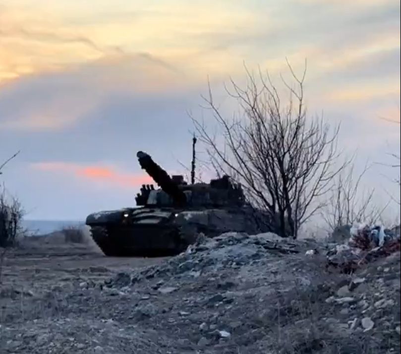 Polski czołg PT-91 Twardy w Ukrainie.