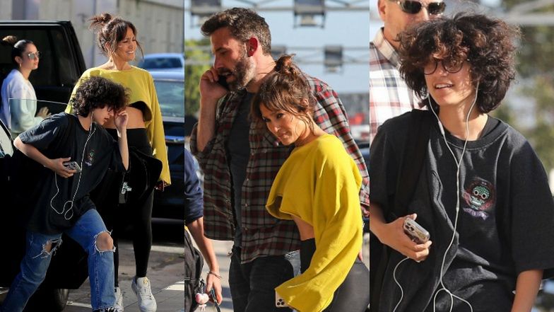 Jennifer Lopez i Ben Affleck integrują się rodzinnie, prowadząc córkę piosenkarki do szkoły tańca (ZDJĘCIA)