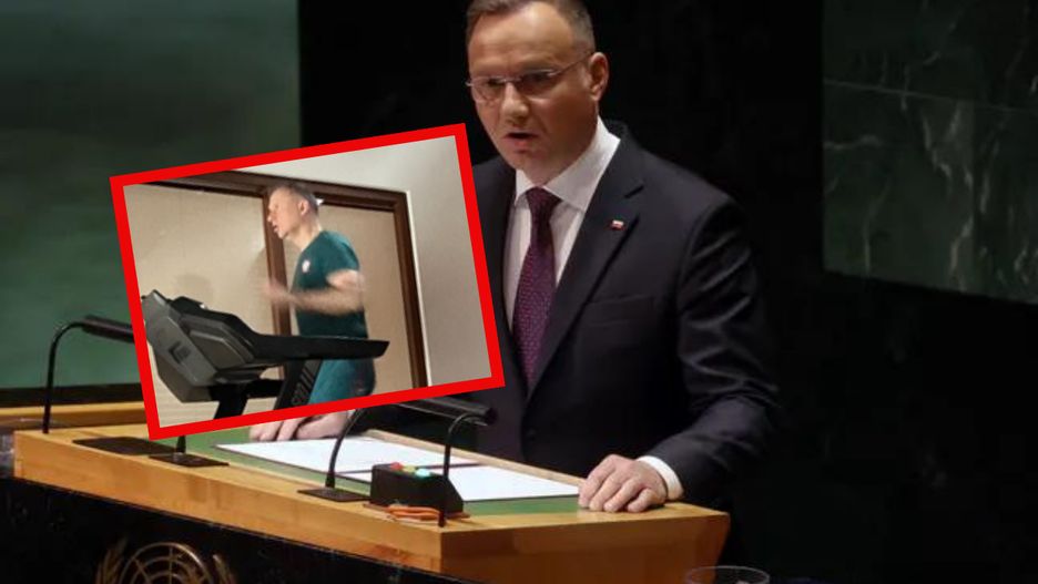 Andrzej Duda na siłowni