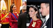 Kate Middleton OLŚNIEWA w diamentowej tiarze na uroczystym spotkaniu z ambasadorami (ZDJĘCIA)