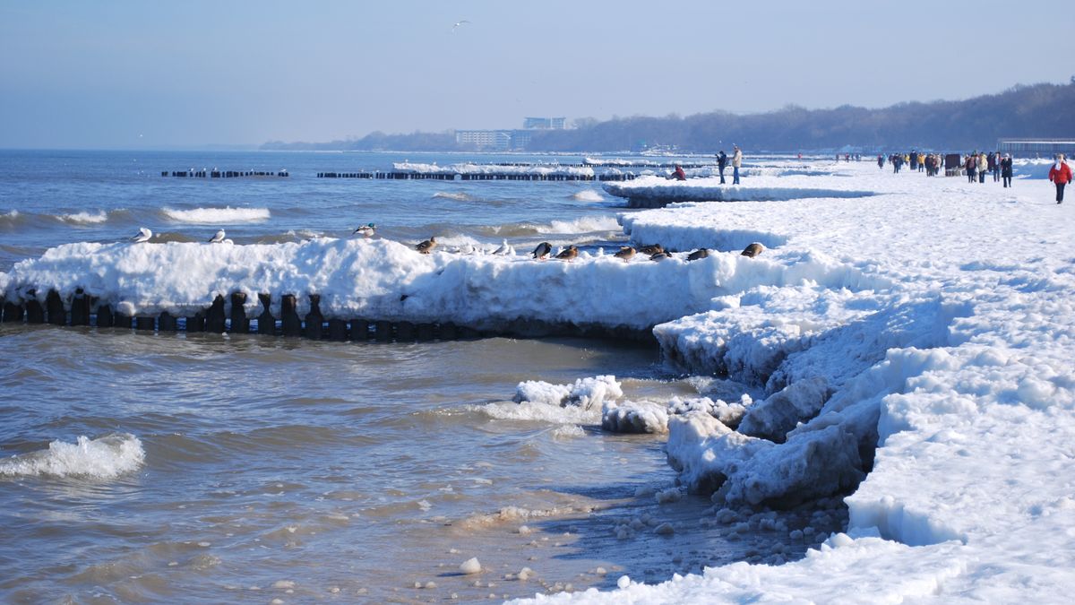 Kołobrzeg zimą 