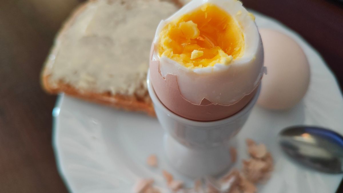 Jajko ugotowane na półmiękko 