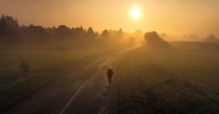 Przepiękne krajobrazy Litwy, widzianej z lotu ptaka