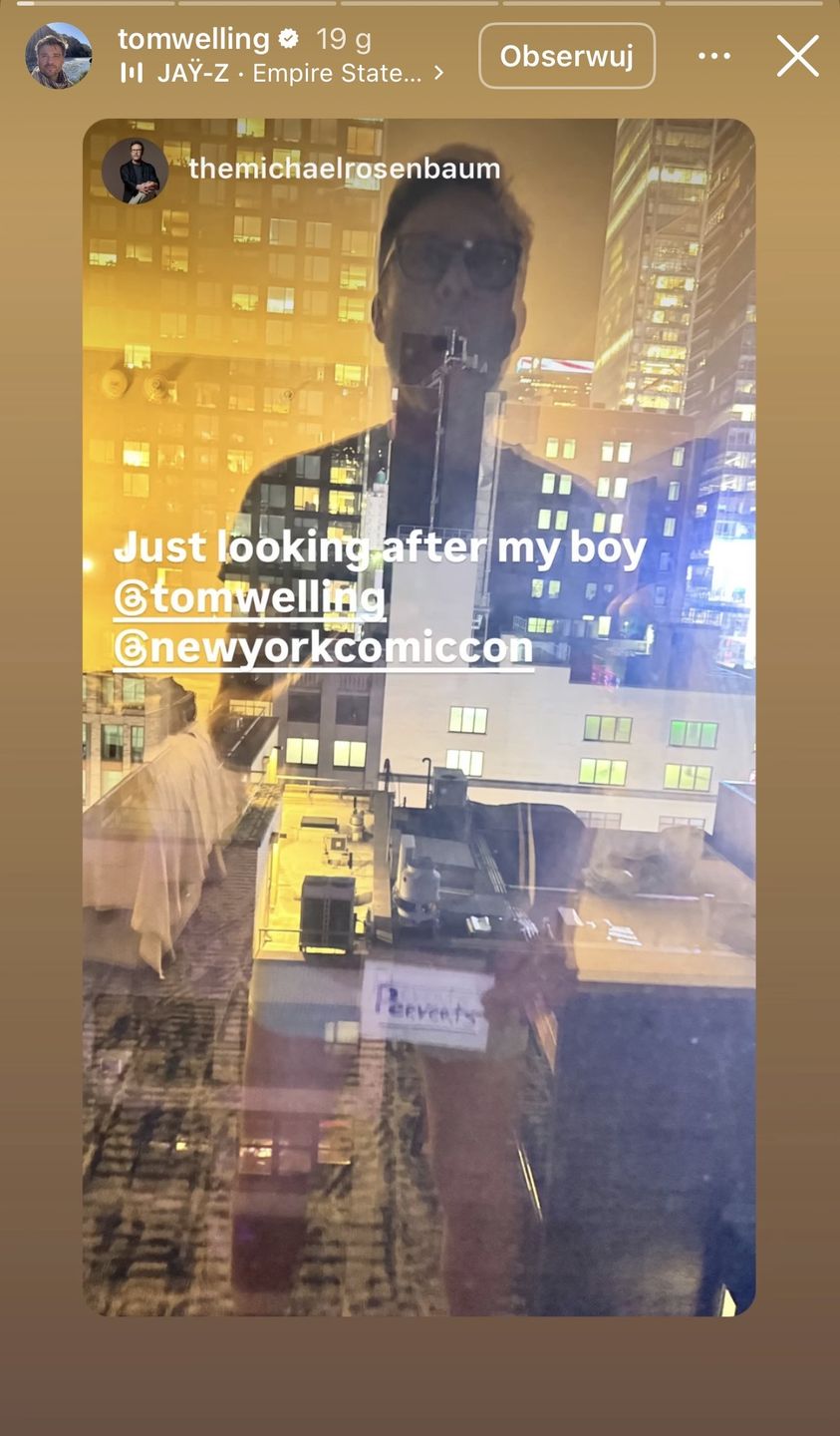Tom Welling reaguje na wpadkę