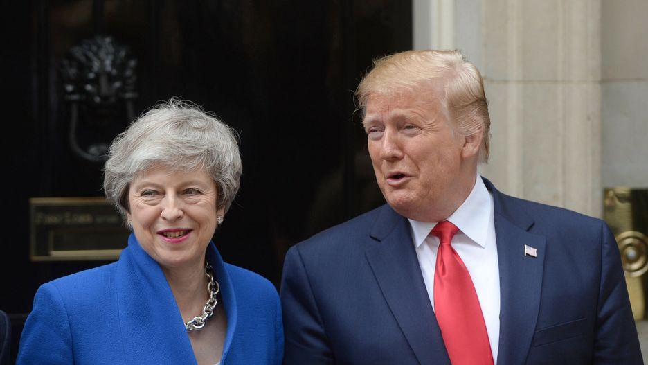 Theresa May i Donald Trump