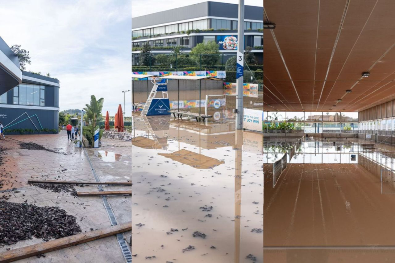 Tragedy in Spain. Rafael Nadal's tennis academy destroyed by a flood