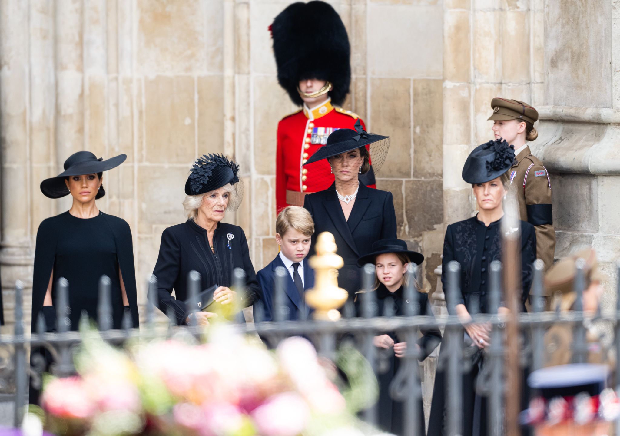 Meghan Markle i Kate Middleton na pogrzebie Elżbiety II