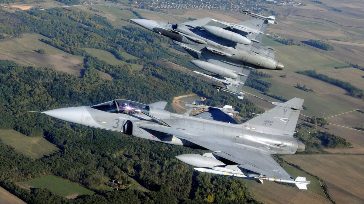 JAS-39 Gripen, zdjęcie ilustracyjne