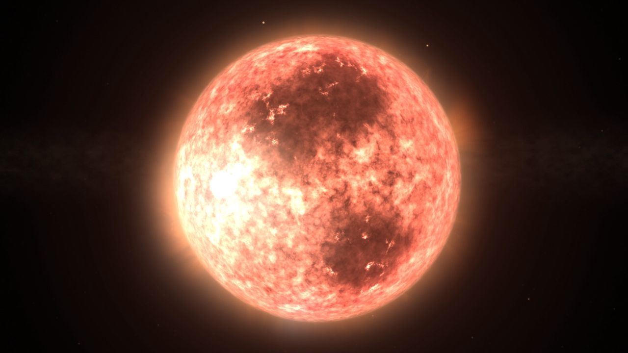 Visualization of a red dwarf of type M