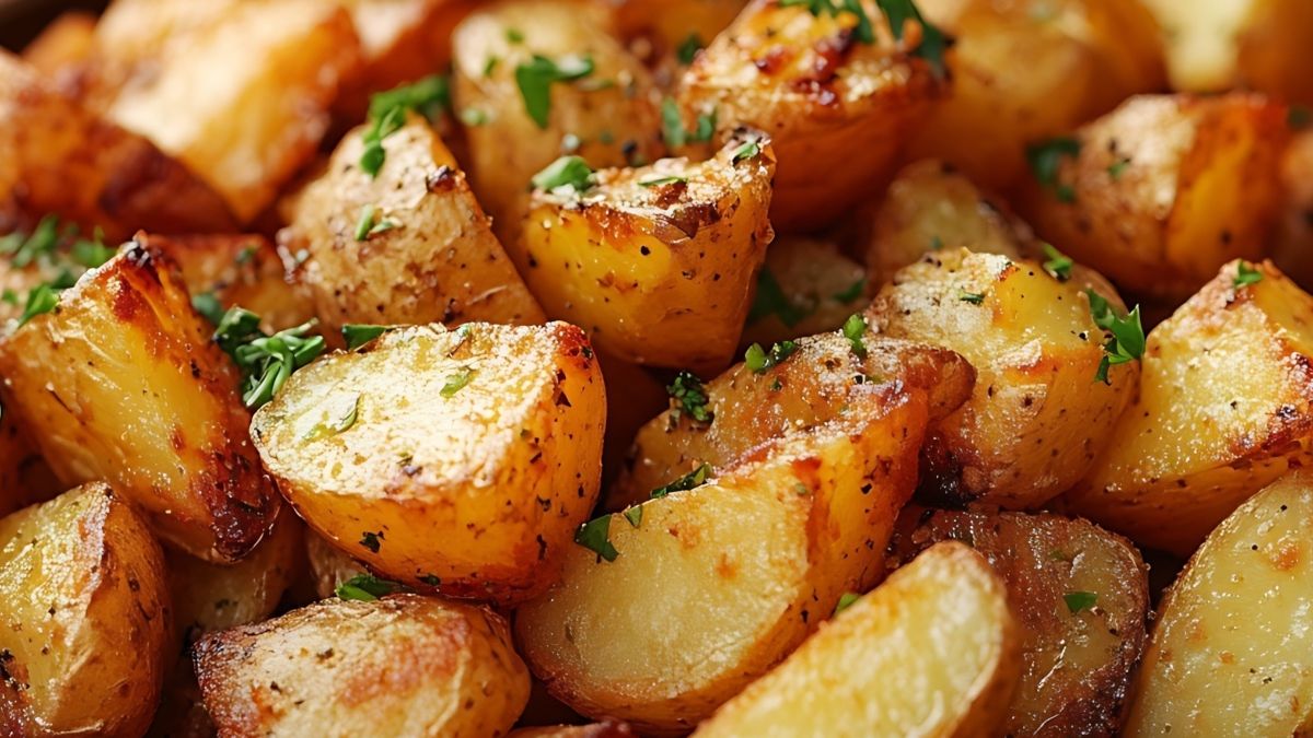 Ziemniaczki pieczone w kaszy manny