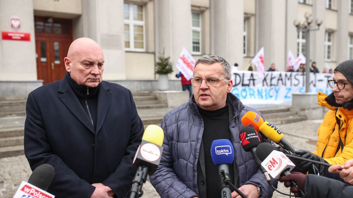 Grzegorz Babij
Jarek Praszkiewicz
g�rnictwo, g�rnicy, g�rnicze, �amanie porozumienia, PG Silesia, pogotowie strajkowe, Przedsi�biorstwo G�rnicze Silesia, strajk, zwolnienia