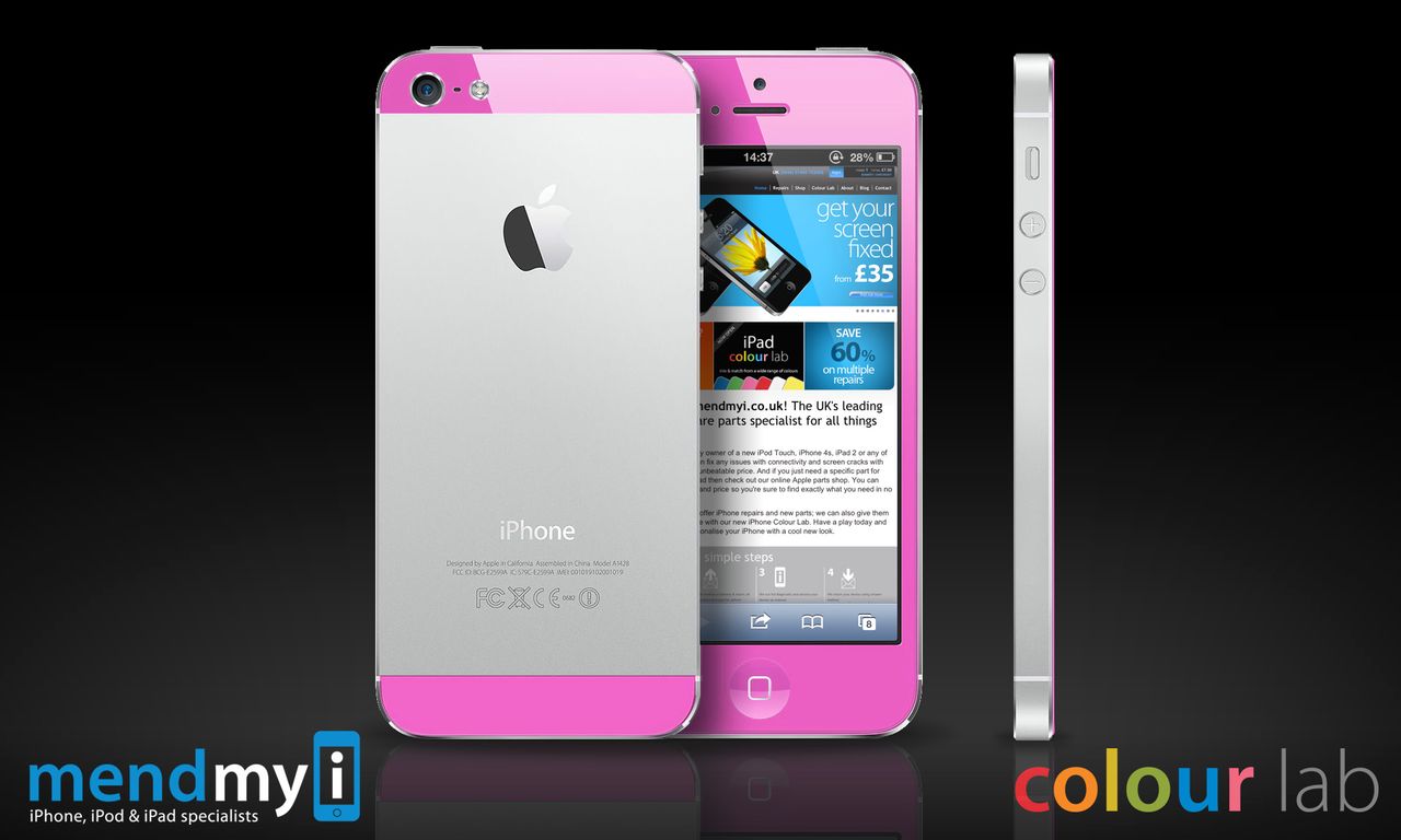 Różowy iPhone 5 (fot. mendmyi.com)