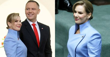 TYLKO NA PUDELKU: Ewa Minge ocenia stylizację Marty Nawrockiej z zaprzysiężenia. Porównała ją do... Melanii Trump! Nie wszystko jej się podobało