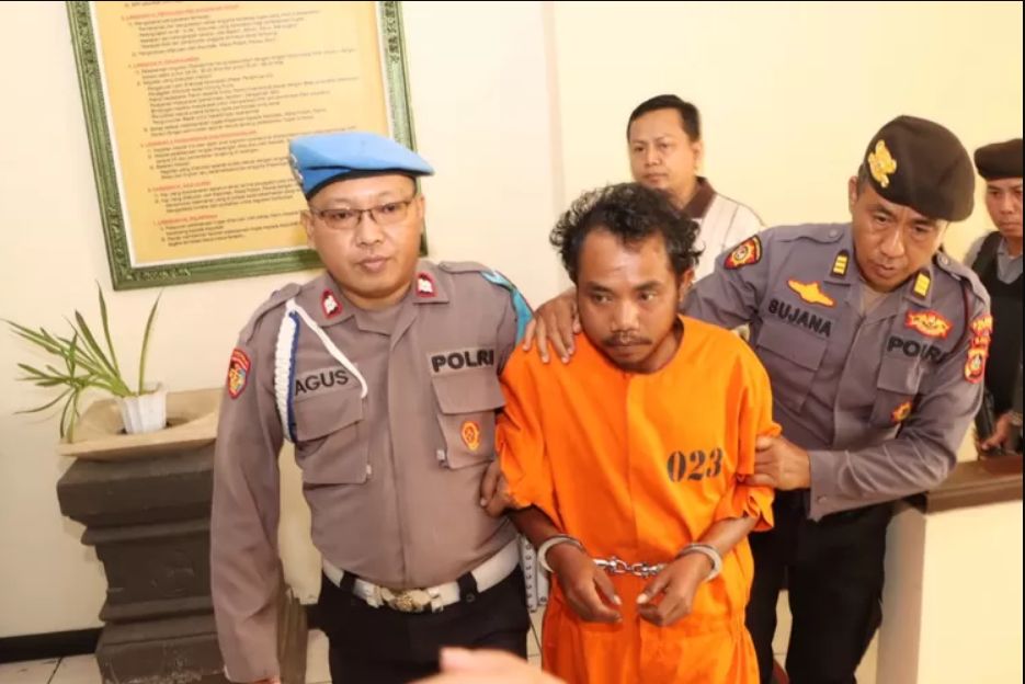 Marianus Garu (28) został aresztowany przez policję w Denpasar za morderstwo