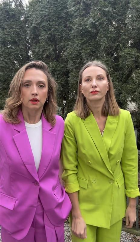 Moro i Gzyra w modnych garniturach