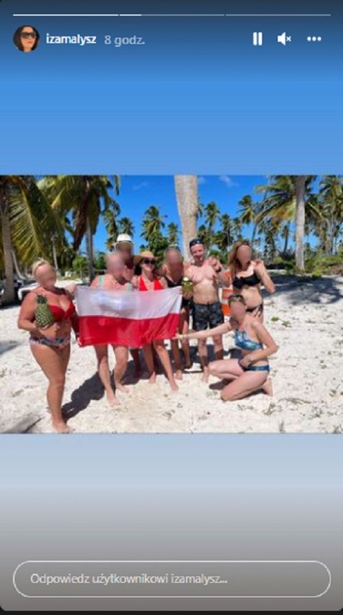 Iza Małysz z mężem i znajomymi na wakacjach 