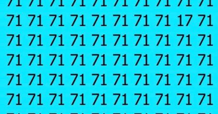 Znajdź liczbę 17. Mało kto robi to w mniej niż 10 sekund