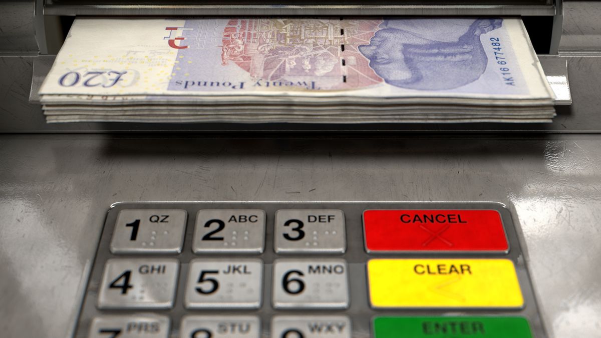 A closeup view of an atm facade with an illuminated sceen and keypad and a wad of british pound banknotes being withdrawn from the cash slot - 3D render
pound, britain, england, withdrawal, cash, atm, banknotes, money, notes, wad, bank, banking, withdraw, transaction, monitor, screen, blank, finance, business, password, sign, cash, closeup, code, technology, security, electronic, account, external, financial, metal, exchange, pin, deposit, finance, withdraw, automated, terminal, machine, credit, debit, customer, keypad, 3D render, remove, extract, slot, slit, pound, britain, england, withdrawal, cash, atm, banknotes, money, notes, wad, bank, banking, withdraw, transaction, monitor, screen, blank, finance, business, password, sign, closeup, code, technology, security, electronic, account, external, financial, metal, exchange, pin, deposit, automated, terminal, machine, credit, debit, customer, keypad, 3d render, remove, extract, slot, slit
