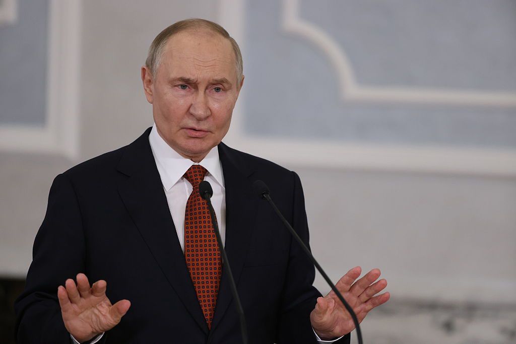 Russian President Vladimir Putin Makes Official Visit To Belarus
MINSK, BELARUS - JUNE 27: (RUSSIA OUT) Russian President Vladimir Putin speaks to journalists during his press confercence at the Palace of Independence on June 27, 2025 in Minsk, Belarus. Russian President Vladimir Putin finished his two-day visit to Belarus, where he attended the Eurasian Economic Union Summit. (Photo by Contributor/Getty Images)
Contributor