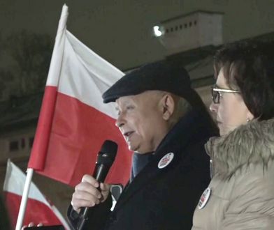 Kaczyński na marszu PiS ostrzega Tuska. "To pana będą kiedyś sądzić"