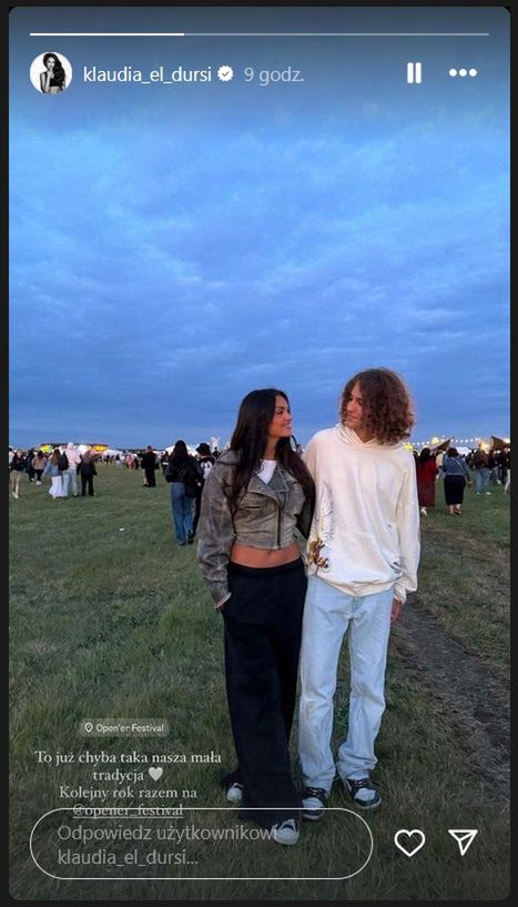 Klaudia El Dursi z synem na Openerze