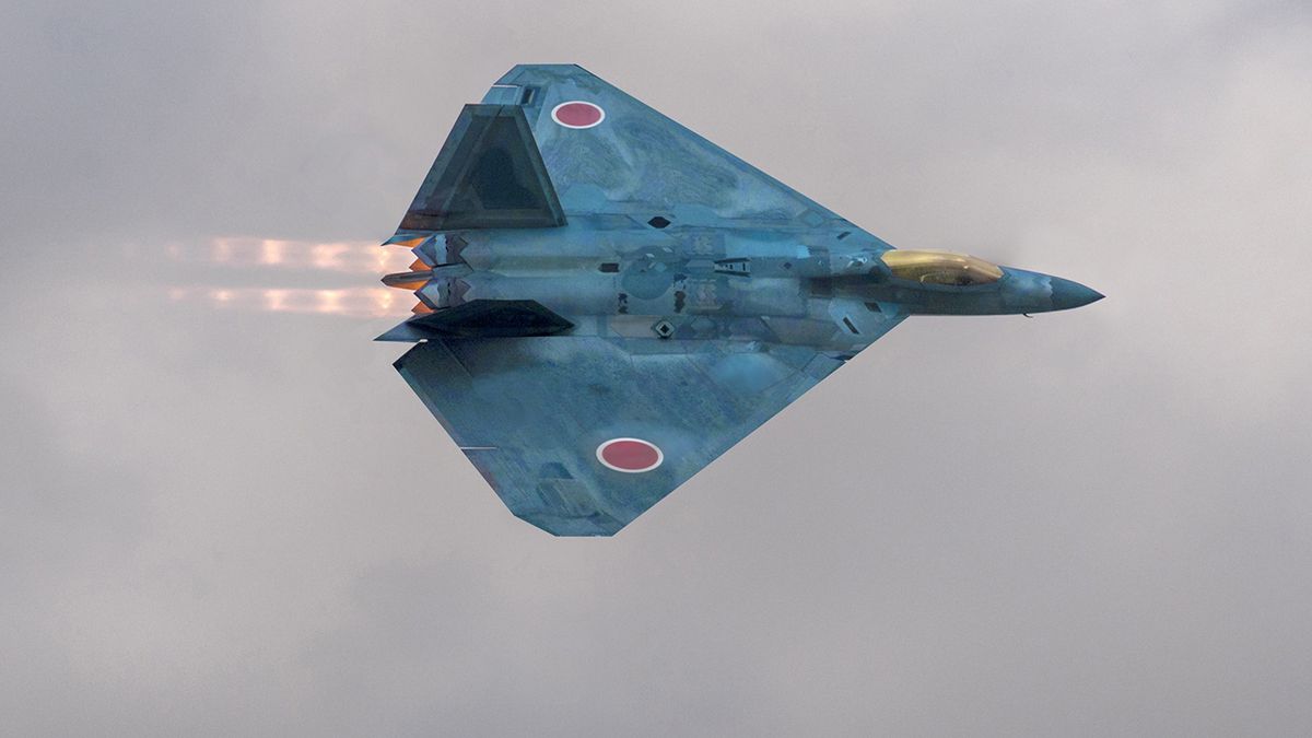 Artystyczna wizja japońskiego samolotu 6. generacji