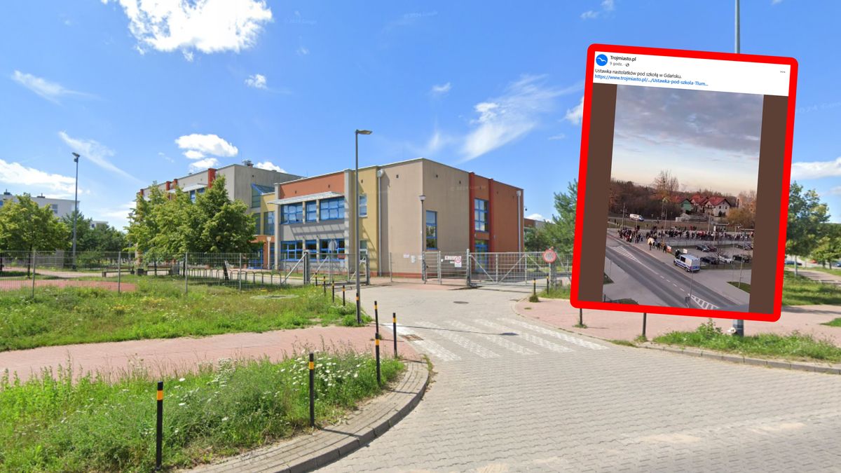 Ustawka nastolatków pod szkołą w Gdańsku.