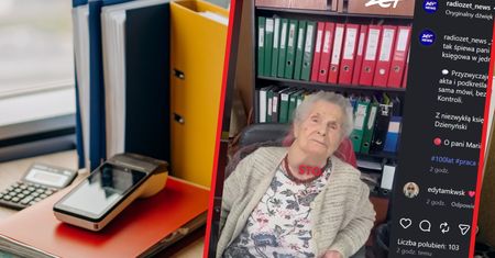 Pani Maria ma 100 lat i nadal pracuje. Jest księgową