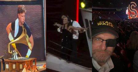 Odgrywanie sceny z "Titanica" z mężem, Musiał sprzątający scenę, a w tłumie... Braun - tak wyglądał finałowy koncert Sanah na Narodowym (WIDEO)