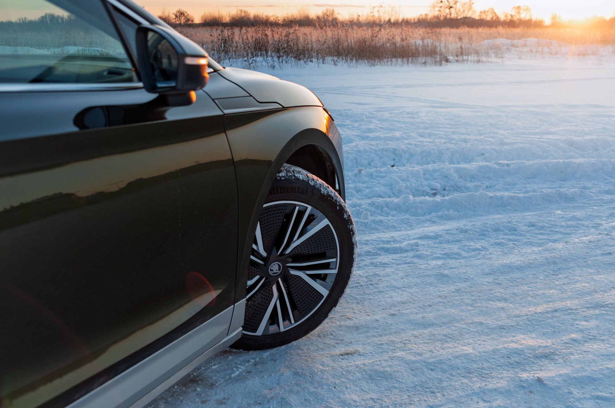 Skoda Enyaq 85 (2025) zimą