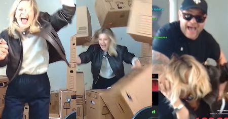 Małgorzata Kożuchowska na streamie Łatwoganga za 5 mln zł drugi raz WJECHAŁA W KARTONY. "Jeszcze raz zginę i zmartwychwstanę"