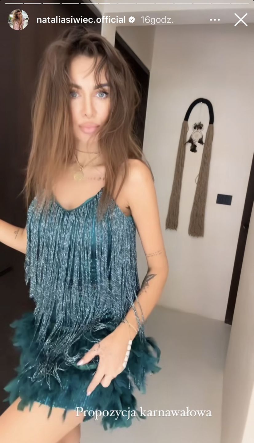 Natalia Siwiec w błyszczącej mini