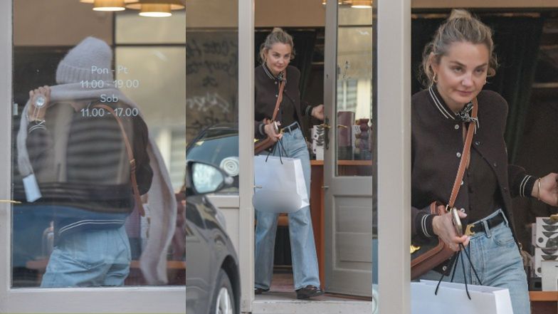 Małgorzata Socha na zakupach