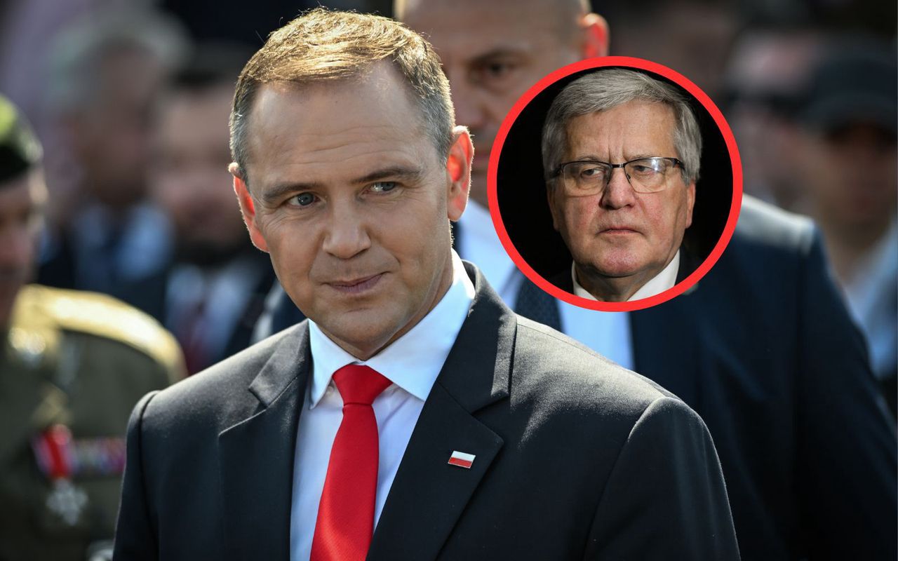 Komorowski radzi Nawrockiemu przed spotkaniem z Trumpem. "Wielu temu ulega"