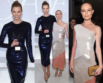 Karlie Kloss i Kate Bosworth w błyszczących sukniach