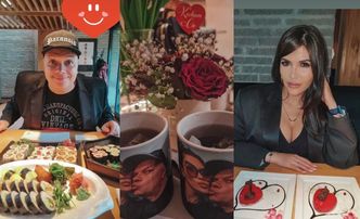 Krzysztof Skiba świętuje walentynki z młodszą o 26 lat ukochaną nad talerzem sushi, a ona SKARŻY SIĘ na restaurację (ZDJĘCIA)