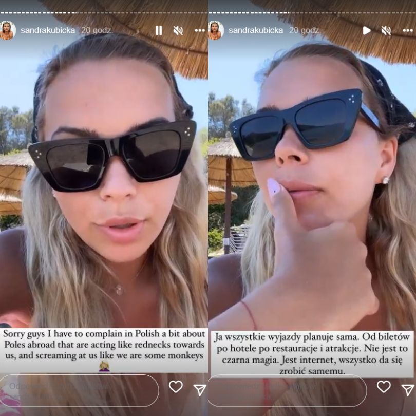 Sandra Kubicka narzeka na Polaków za granicą