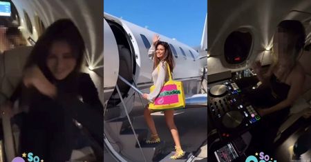 Natalia Siwiec dokumentuje imprezę na pokładzie PRYWATNEGO ODRZUTOWCA. Taka to pożyje? (ZDJĘCIA)