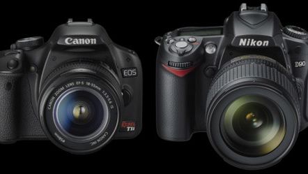 Canon EOS 500 i Nikon D90 - porównanie 1