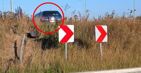 Leciał nad rondem przy S8. "To pomyłka, panie władzo"