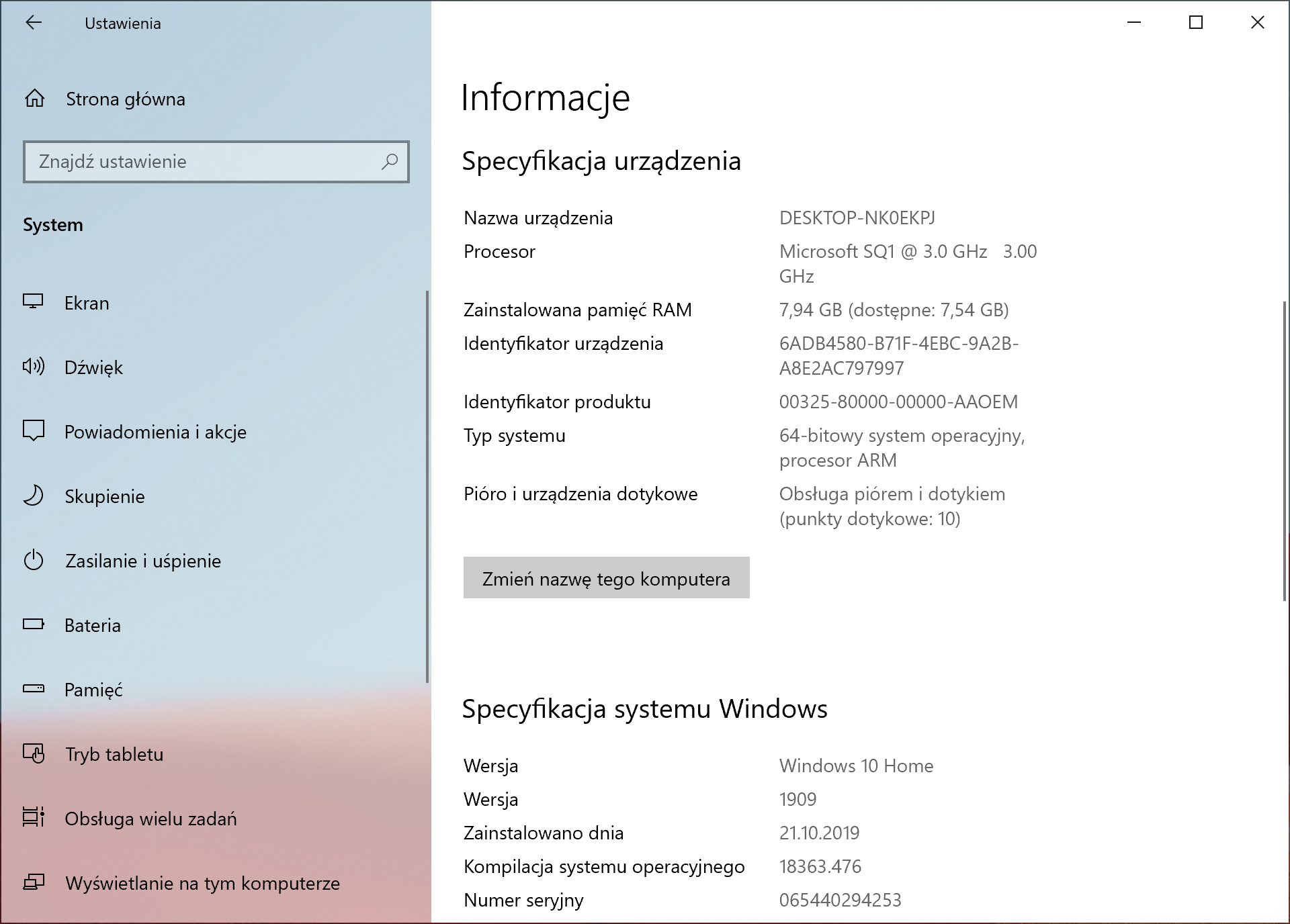 Microsoft Surface Pro X – test. To jeszcze nie czas na Windows 10 Arm 8