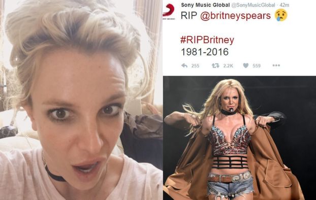 Hakerzy włamali się na Twittera Sony i ogłosili... śmierć Britney Spears!